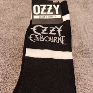 OZZY OSBOURNE BLACK CREW SOCKS SIZE 7 - 12
